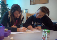 picture of me proof reading with a peer